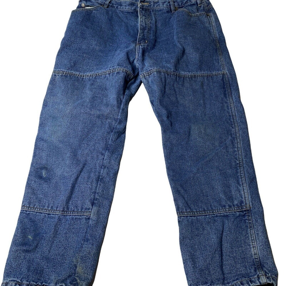 Guide Gear Mens Size 40 X 30 Insulated Carpenter Straight Leg Denim Jeans Flaw - Picture 6 of 12
